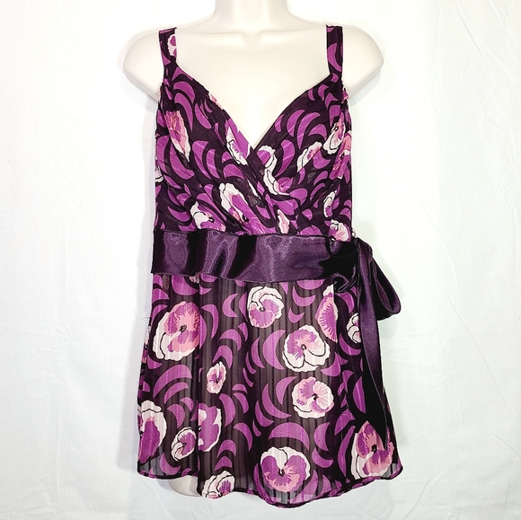 Lane Bryant Tops - Lane Bryant | Women's Floral Wrap Style Top